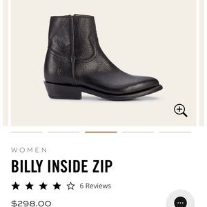 Frye Billy Inside Zip Bootie, 7.5 Black